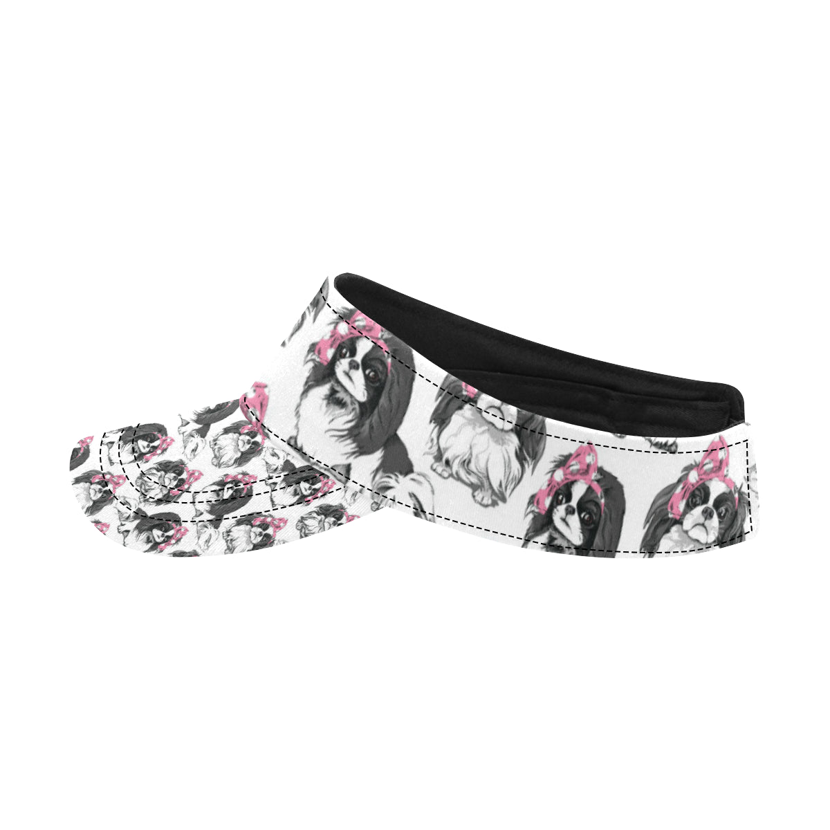 Japanese Chin Pattern Print Design 01 Unisex Sun Visor