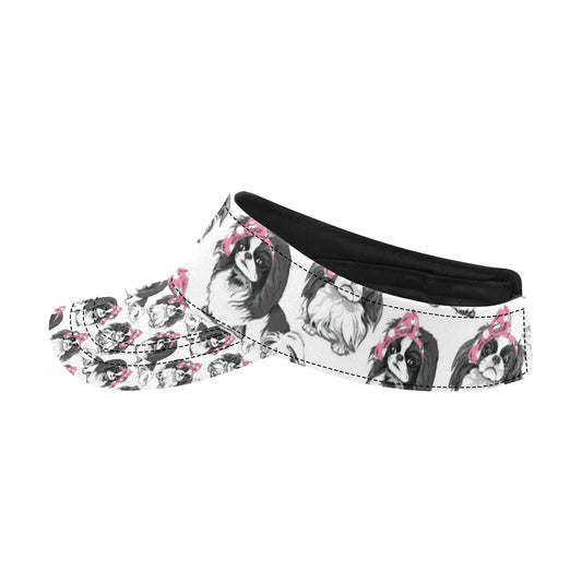 Japanese Chin Pattern Print Design 01 Unisex Sun Visor