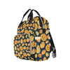 Pumpkin Halloween Pattern Print Design A04 Diaper Bag Backpack