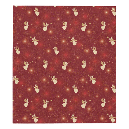 Angel Pattern Print Design 07 Premium Quilt