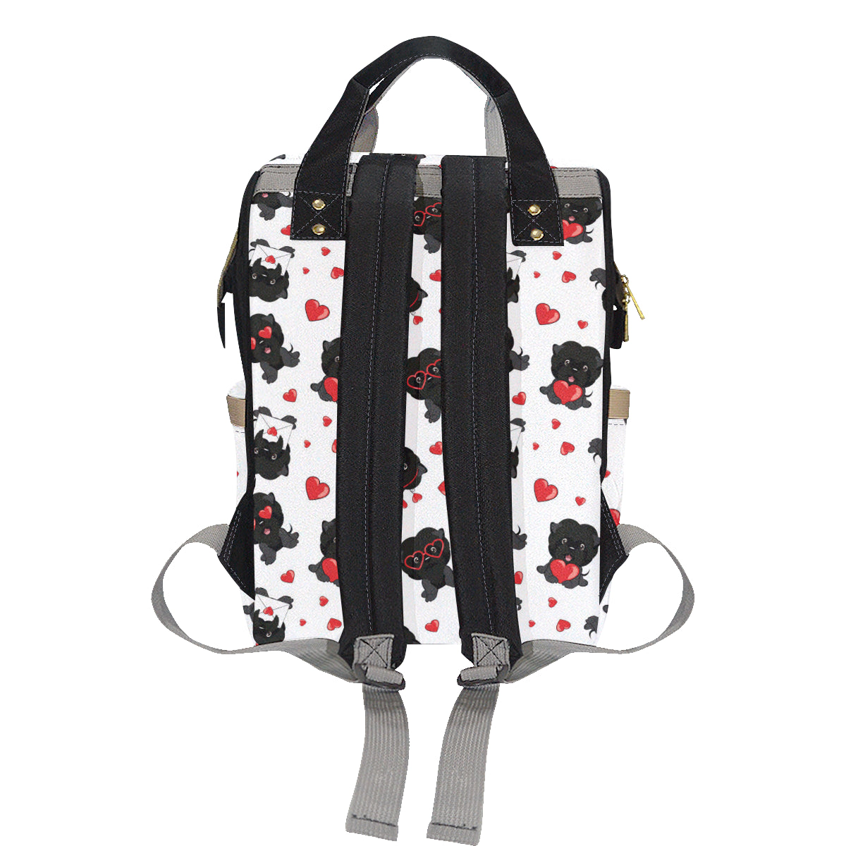 Affenpinscher Pattern Print Design 01 Diaper Bag Backpack