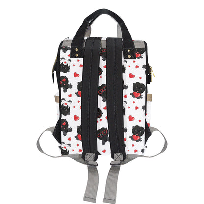 Affenpinscher Pattern Print Design 01 Diaper Bag Backpack