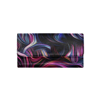 Liquid Pattern Print Design 01 Women's Trifold Wallet