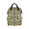 Polynesian Tattoo Print Diaper Bag Backpack