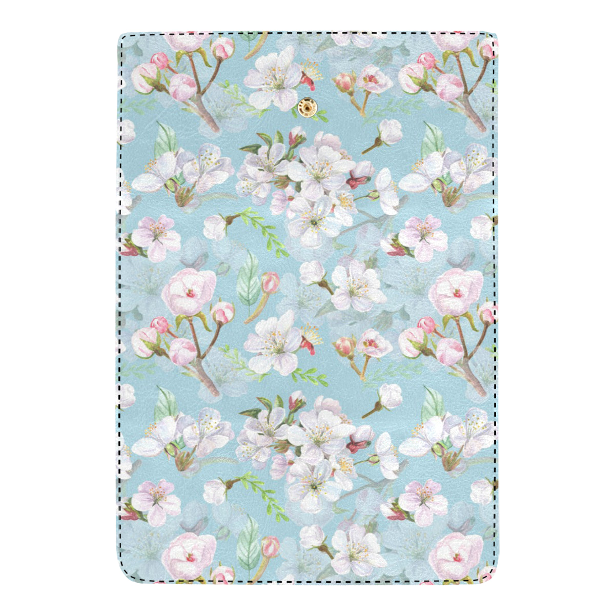 Apple blossom Pattern Print Design AB06 Women's Trifold Wallet
