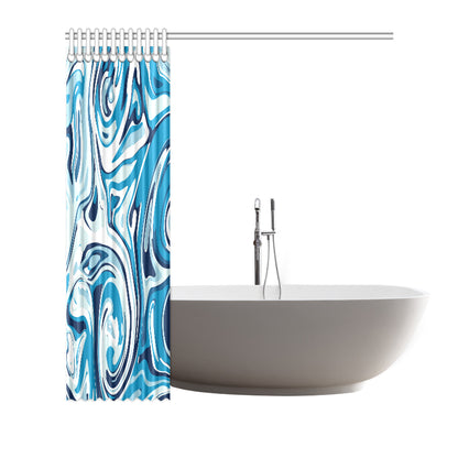 Liquid Pattern Print Design 05 Shower Curtain