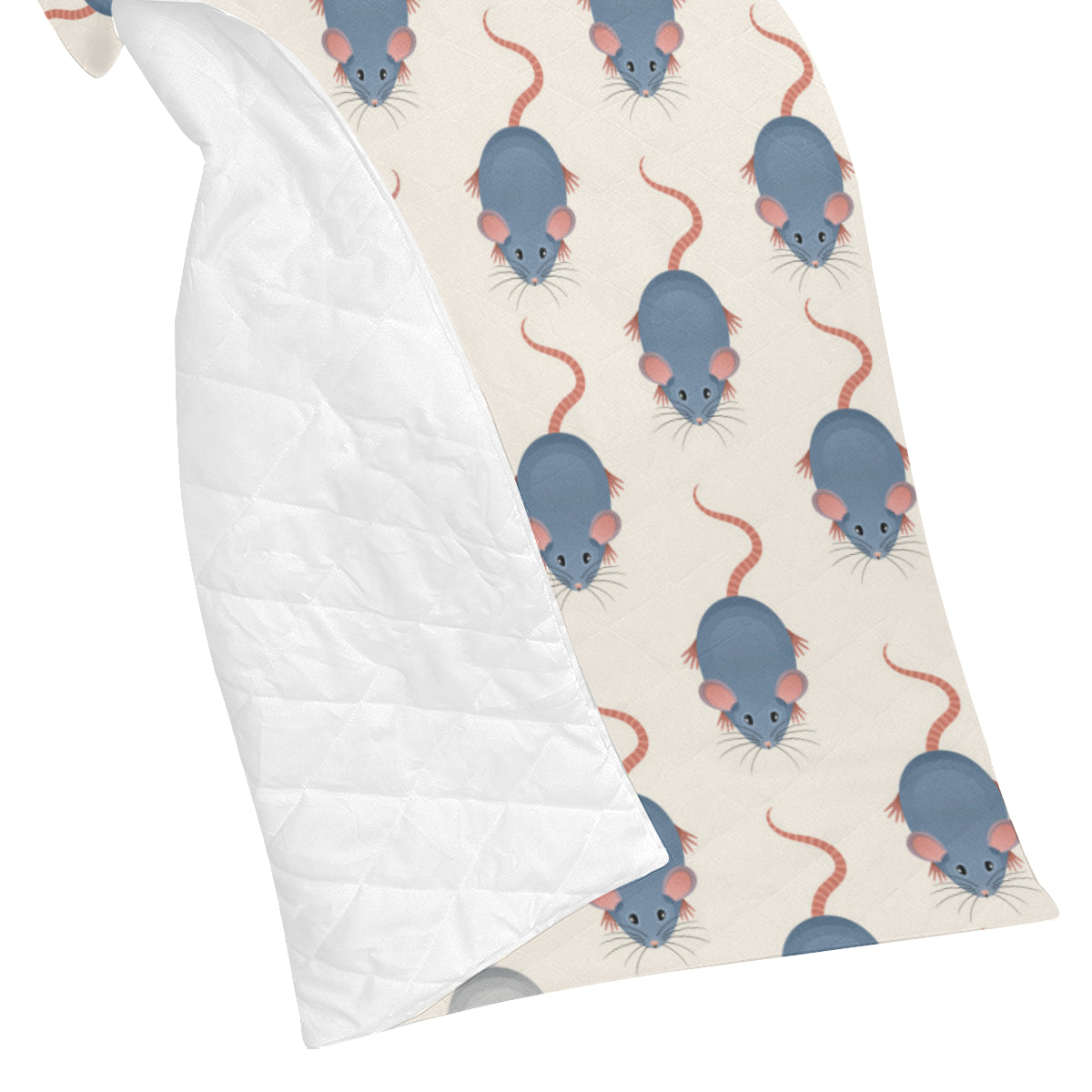 Rat Pattern Print Design 03 Premium Quilt