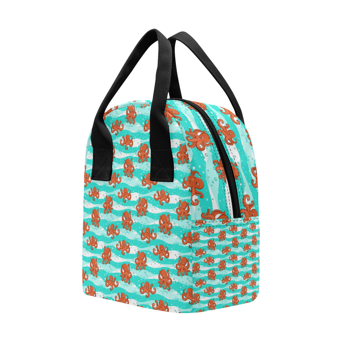 Octopus Cute Design Print Themed Insulated Lunch Bag