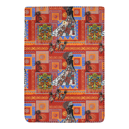 African Print Pattern Women's Trifold Wallet