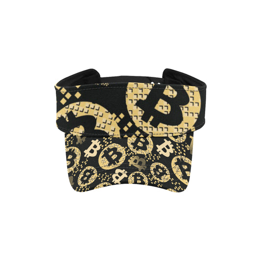 Bitcoin Pattern Print Design DO06 Unisex Sun Visor