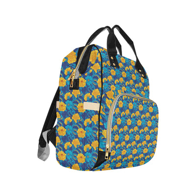 Boa Pattern Print Design 01 Diaper Bag Backpack