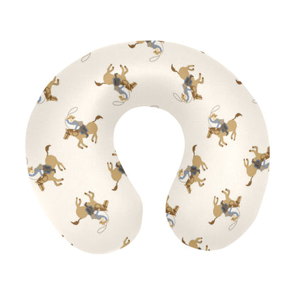 Cowboy Pattern Print Design 01 U-Shaped Travel Neck Pillow
