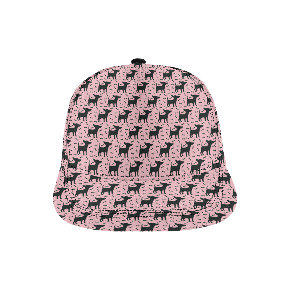 Chihuahua Pink Print Pattern Snapback Cap