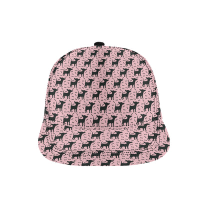 Chihuahua Pink Print Pattern Snapback Cap