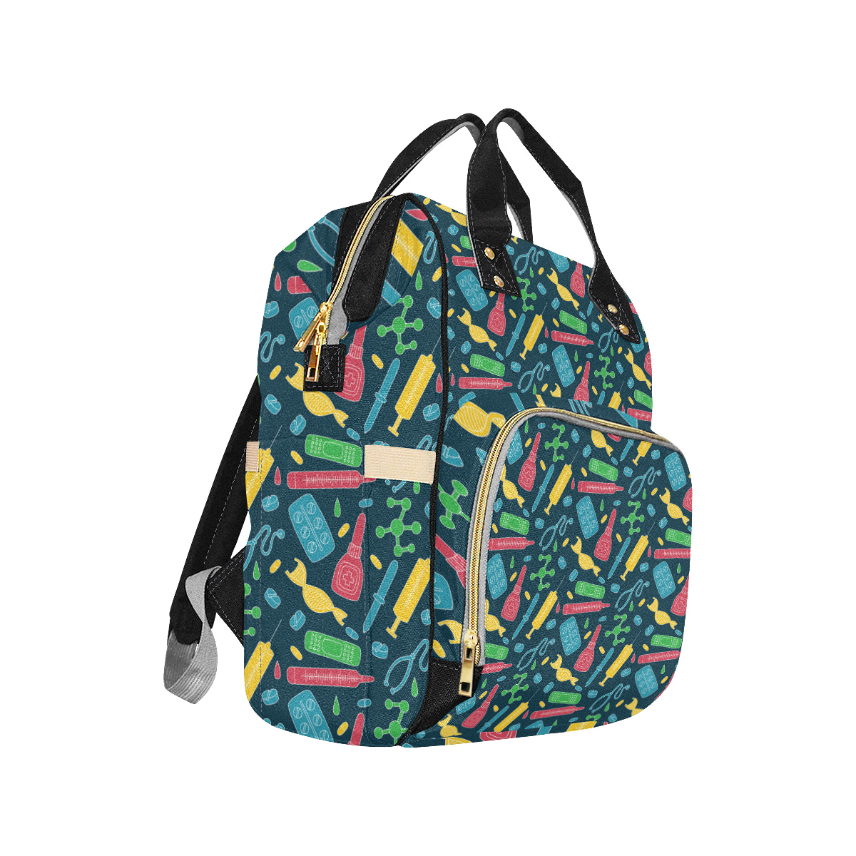 Phlebotomist Pattern Print Design A03 Diaper Bag Backpack
