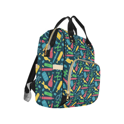 Phlebotomist Pattern Print Design A03 Diaper Bag Backpack