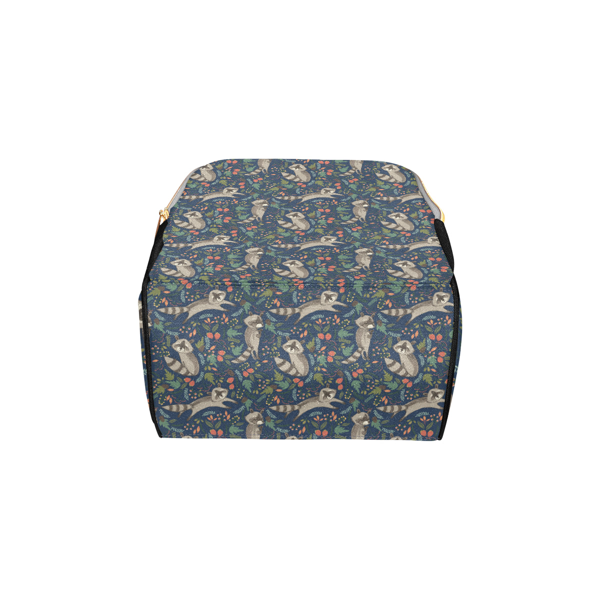 Raccoon Pattern Print Design A02 Diaper Bag Backpack