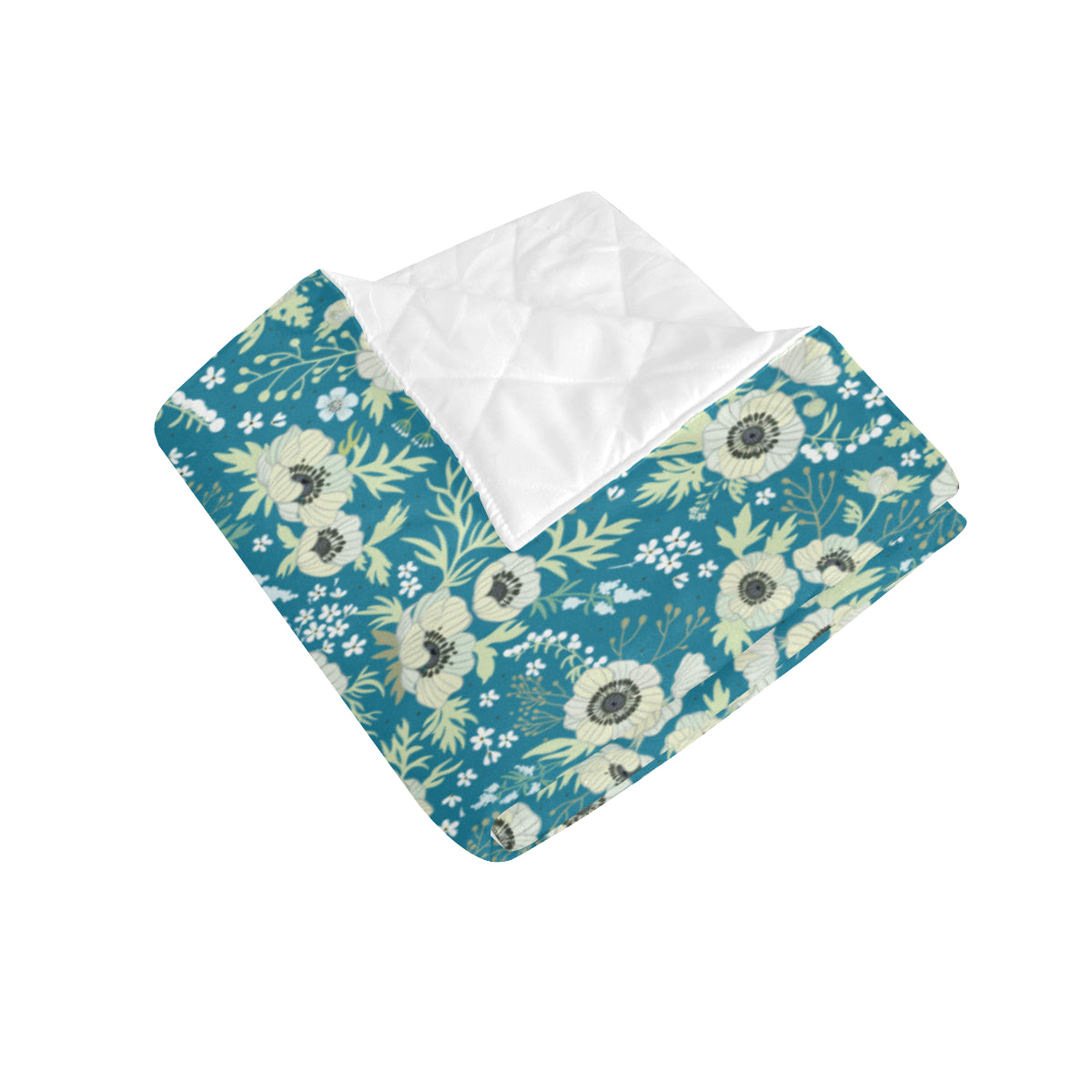 Anemone Pattern Print Design 01 Premium Quilt