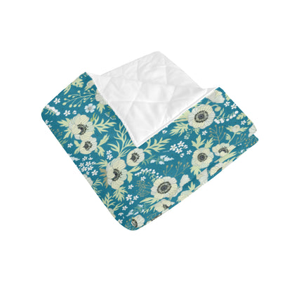 Anemone Pattern Print Design 01 Premium Quilt