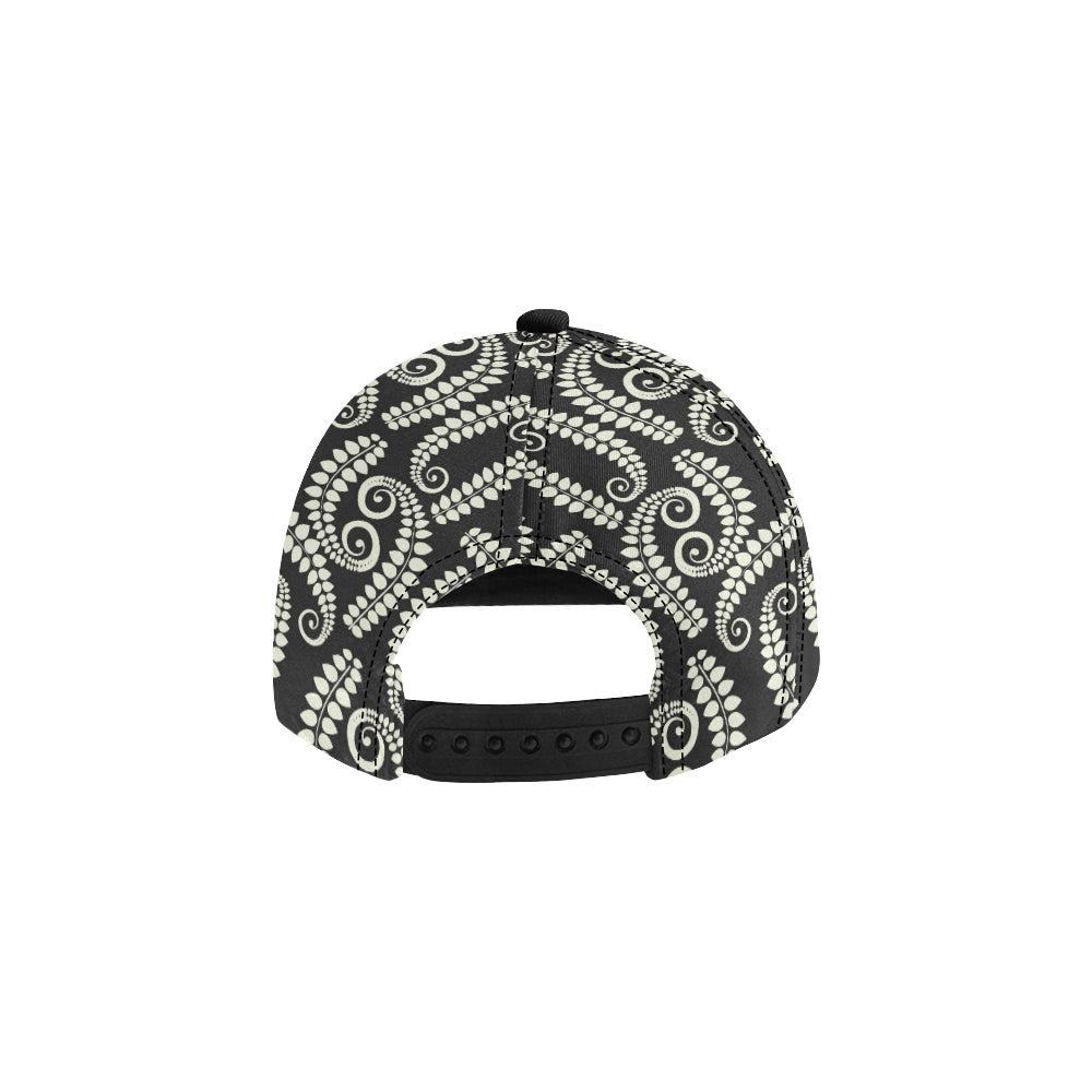 Fern Leave Print Pattern Snapback Cap