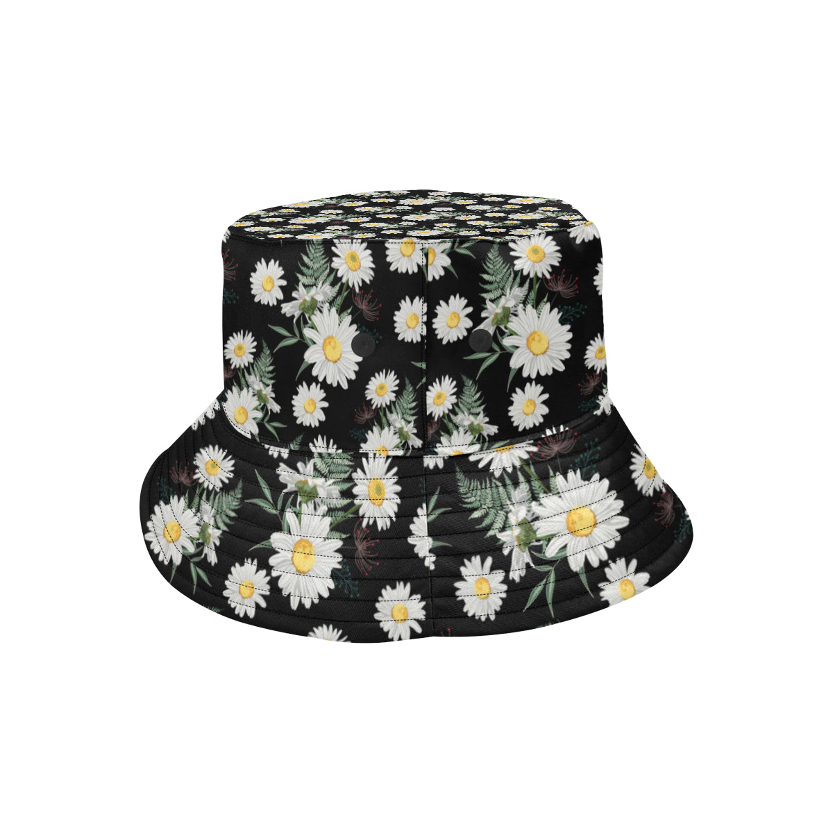 Daisy Pattern Print Design DS07 Unisex Bucket Hat
