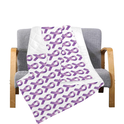 Pancreatic cancer Pattern Print Design A01 Premium Quilt