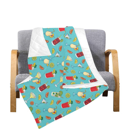 Cocktail Pattern Print Design 05 Premium Quilt
