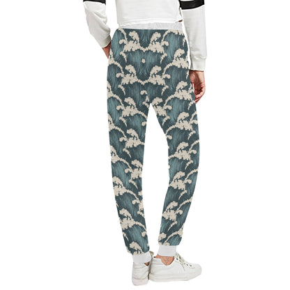 Wave Art Print Unisex Sweatpants