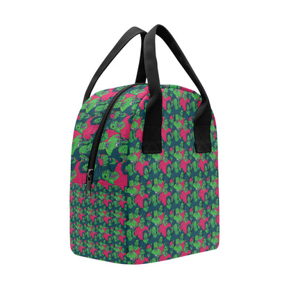 Zombie Themed Design Pattern Print Insulated Lunch Bag