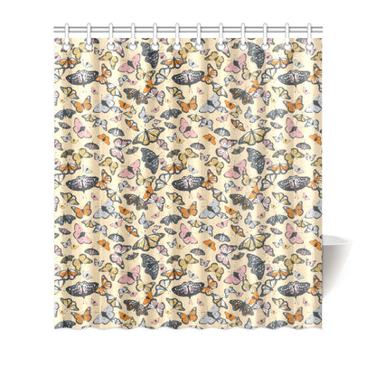Butterfly Pattern Print Design 04 Shower Curtain