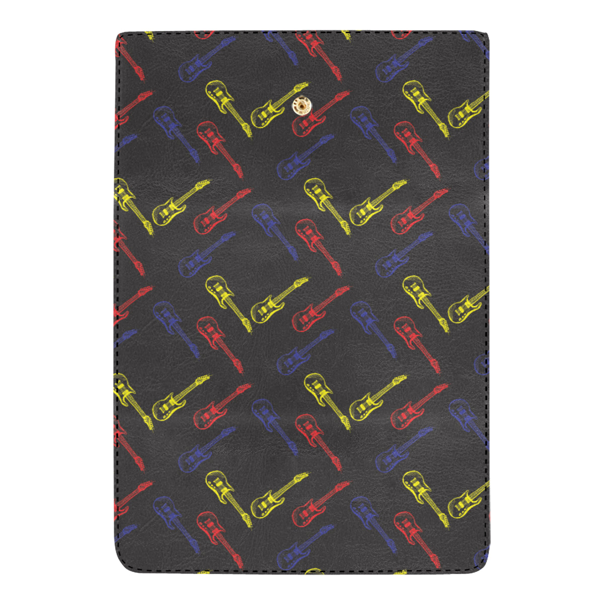 Electric Guitar Pattern Print Design 03 Women's Trifold Wallet