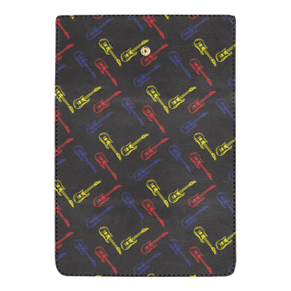 Electric Guitar Pattern Print Design 03 Women's Trifold Wallet