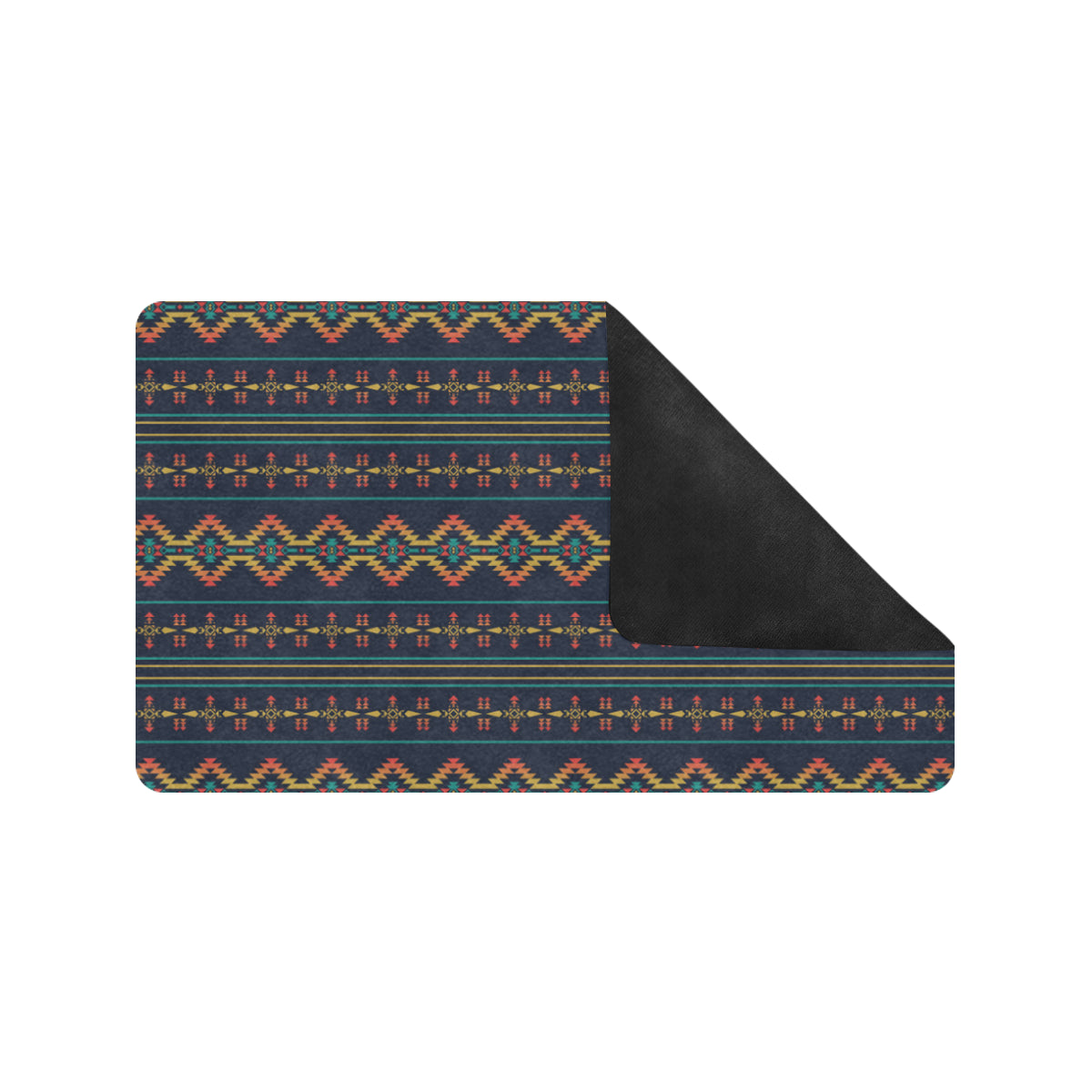 Southwest American Design Themed Print Rubber Doormat