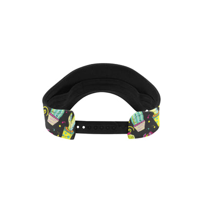 Cactus Neon Style Print Pattern Unisex Sun Visor