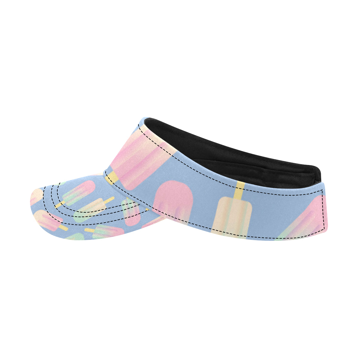 Ice Cream Pattern Print Design 05 Unisex Sun Visor