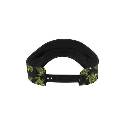 Green Tribal Turtle Polynesian Themed Unisex Sun Visor