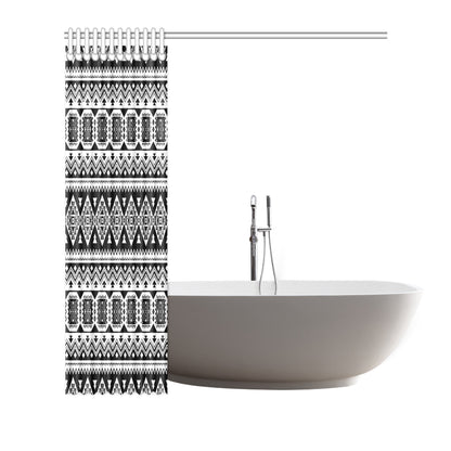 Aztec Pattern Print Design 08 Shower Curtain