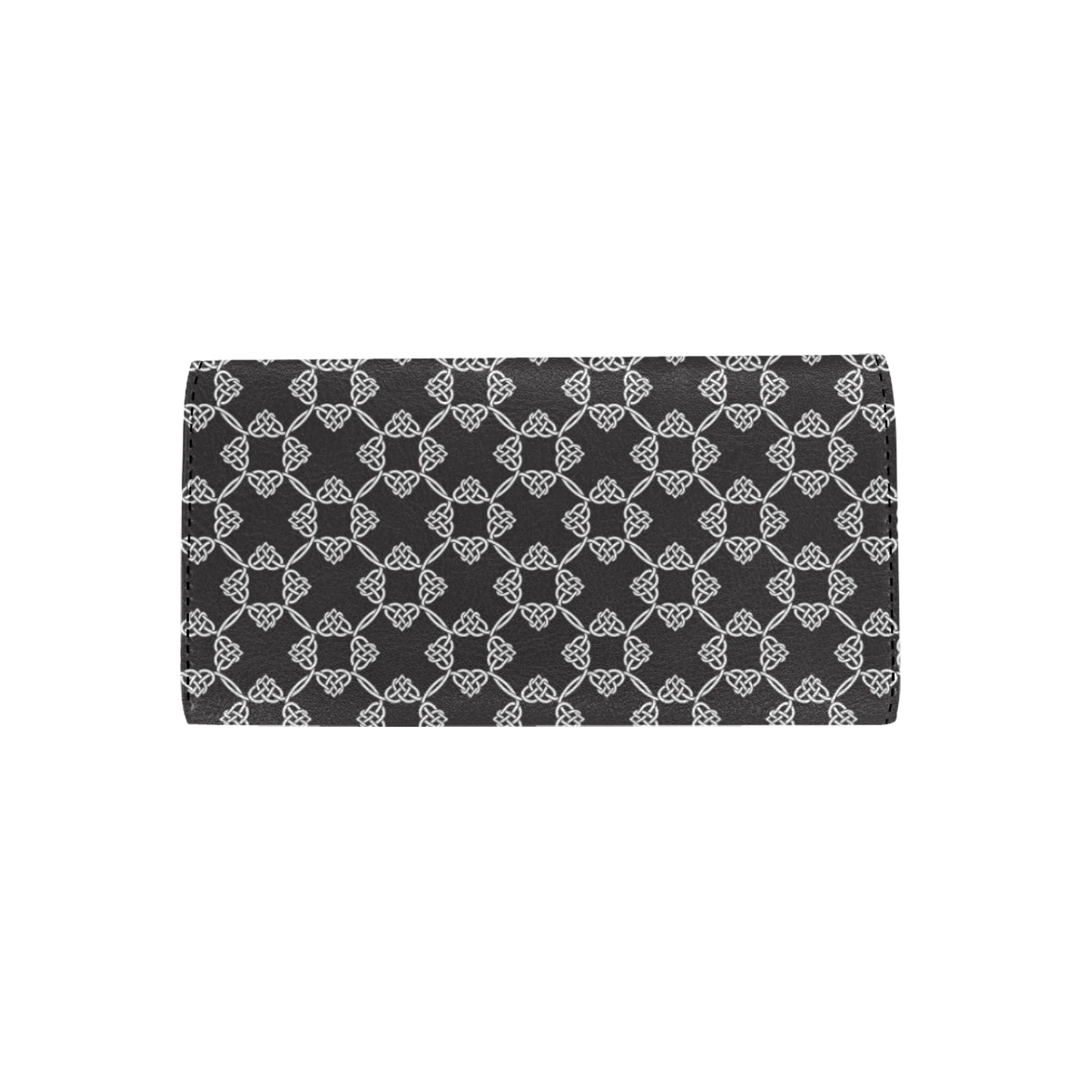 Celtic Pattern Print Design 06 Women's Trifold Wallet