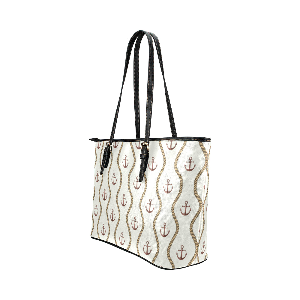 Anchor Classic Leather Tote Bag