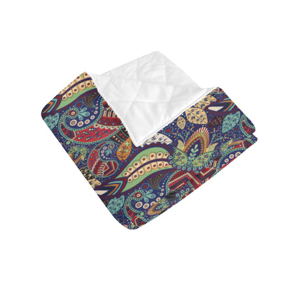 Paisley Boho Pattern Print Design A03 Premium Quilt