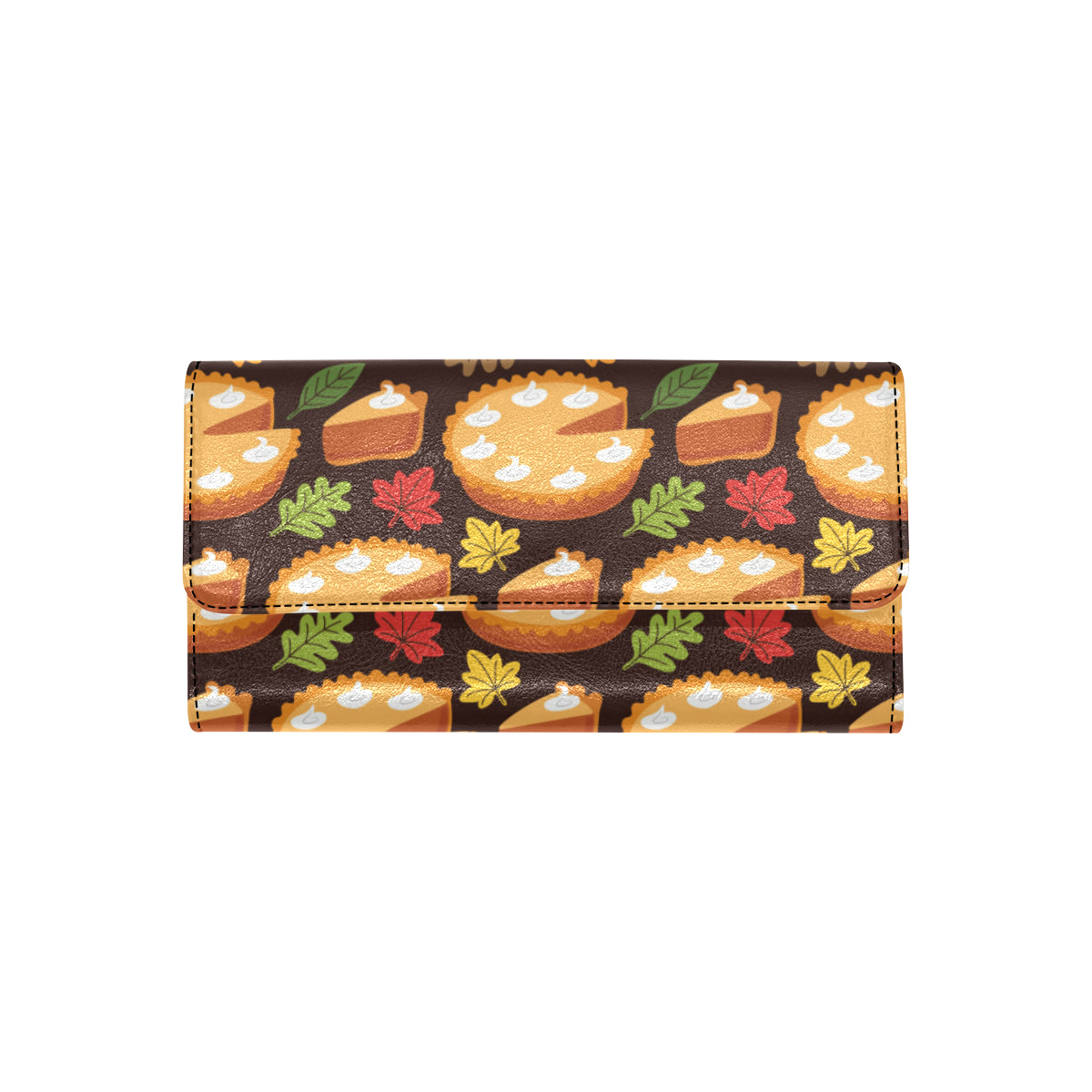 Pie Pattern Print Design A03 Women's Trifold Wallet