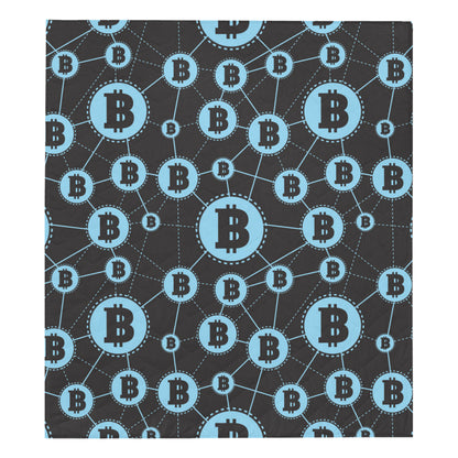 Cryptocurrency Pattern Print Design 02 Premium Quilt