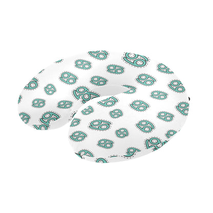 Cancer Zodiac Pattern Print Design 04 U-Shaped Travel Neck Pillow