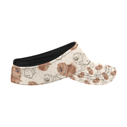 Pomeranians Pattern Print Design A01 Unisex Sun Visor