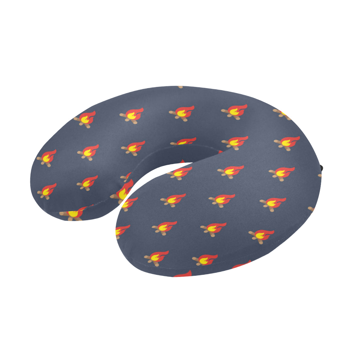 Campfire Pattern Print Design 02 U-Shaped Travel Neck Pillow