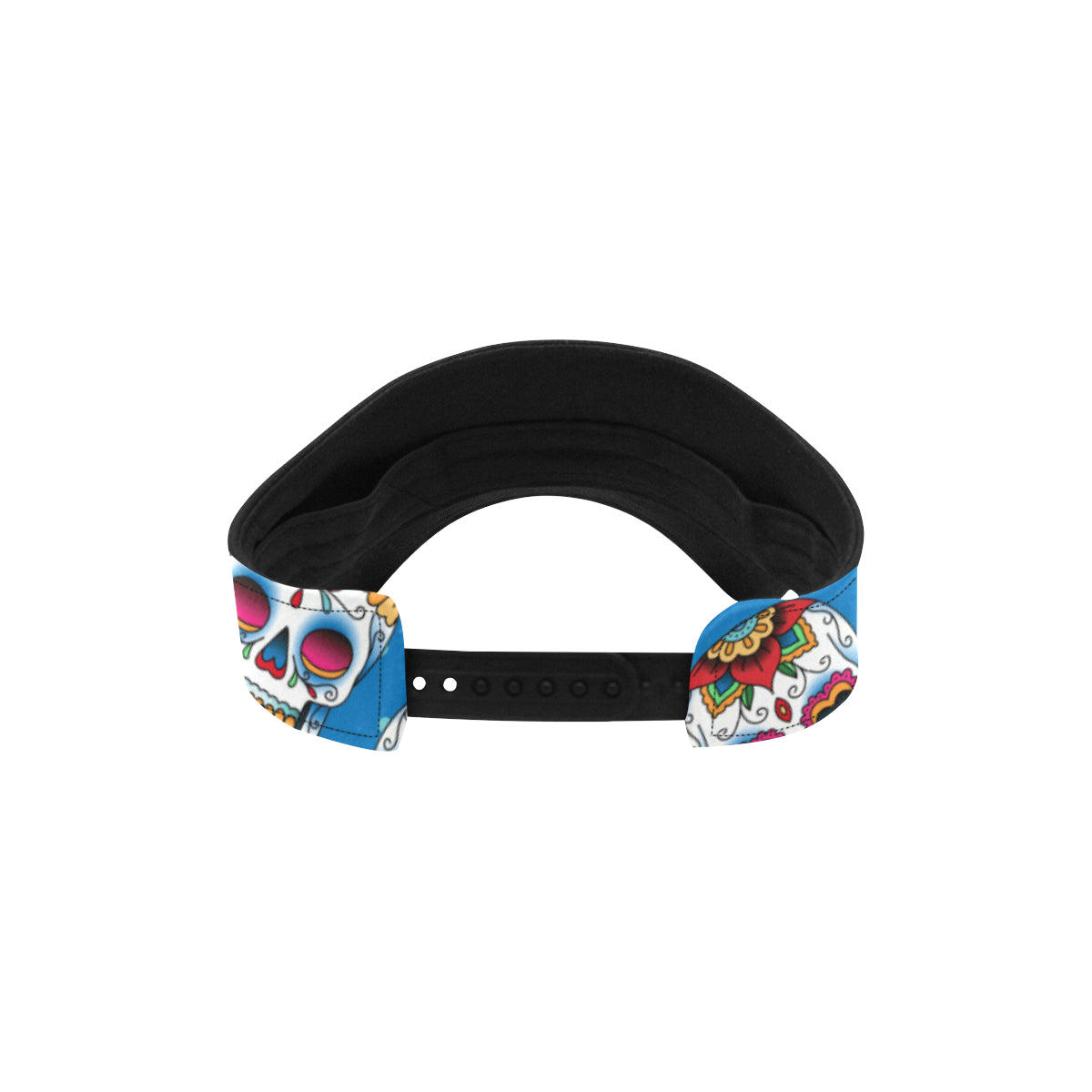 Sugar Skull Rose Pattern Unisex Sun Visor