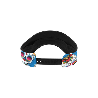 Sugar Skull Rose Pattern Unisex Sun Visor