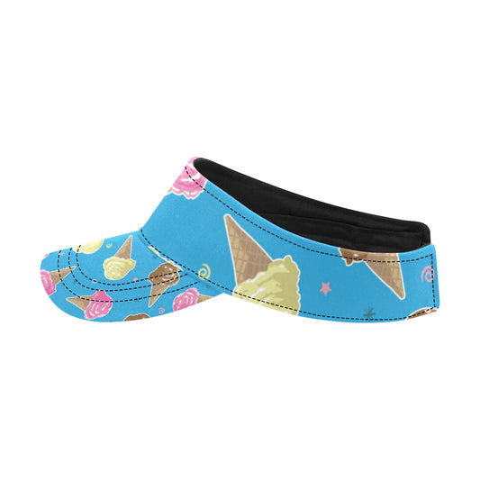 Ice Cream Pattern Print Design 01 Unisex Sun Visor