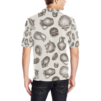 Pottery Pattern Print Design A01 Men Polo Shirt
