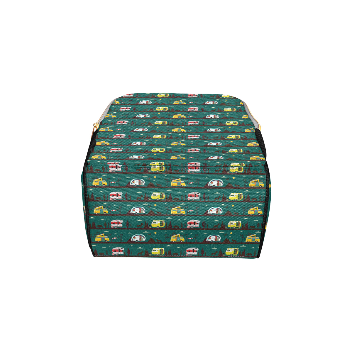 Camper Pattern Print Design 05 Diaper Bag Backpack